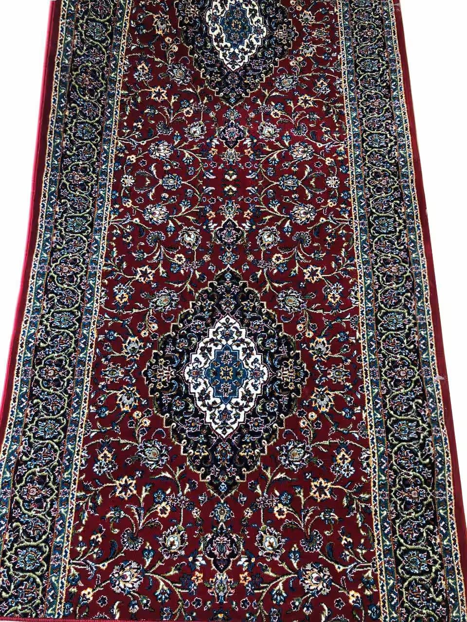 فرش کناره طرح کاشان لاکی 700 شانه تراکم 2100 کد 7844