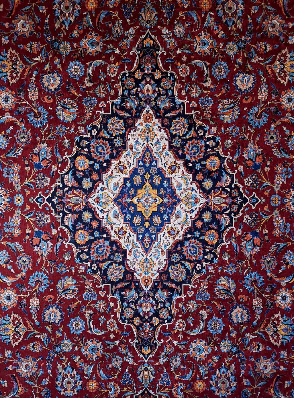 فرشینه طرح فرش کاشان کد 4051 — تصویر ۳