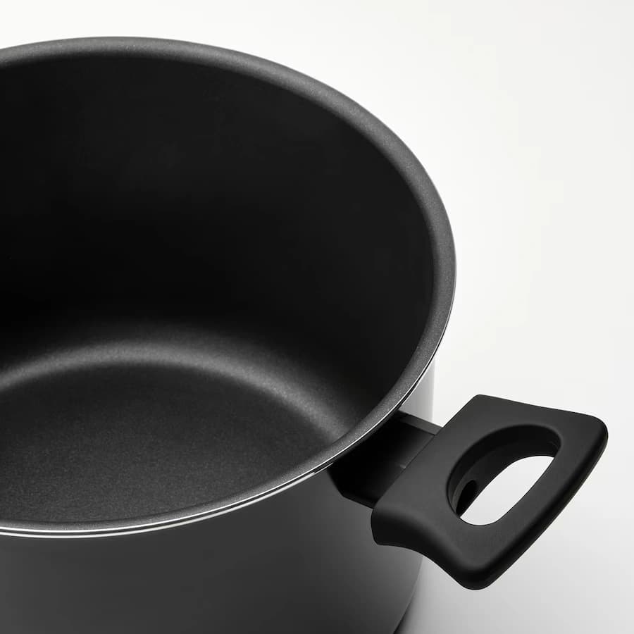 قابلمه درب دار مشکی ایکیا 5 لیتری مدل HEMLAGAD — تصویر ۴