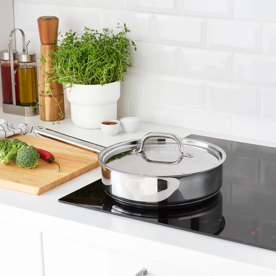 ماهیتابه فولاد ضد زنگ سایز 24 ایکیا مدل IKEA 365+ — تصویر ۵