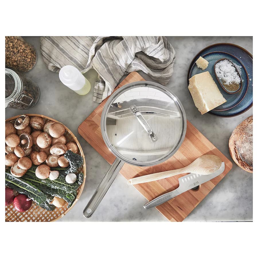 ماهیتابه فولاد ضد زنگ سایز 24 ایکیا مدل IKEA 365+ — تصویر ۲