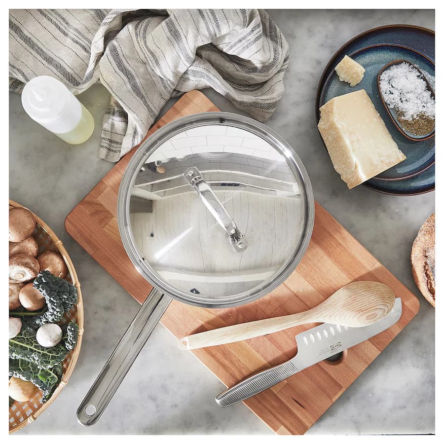 ماهیتابه فولاد ضد زنگ سایز 24 ایکیا مدل IKEA 365+ — تصویر ۳