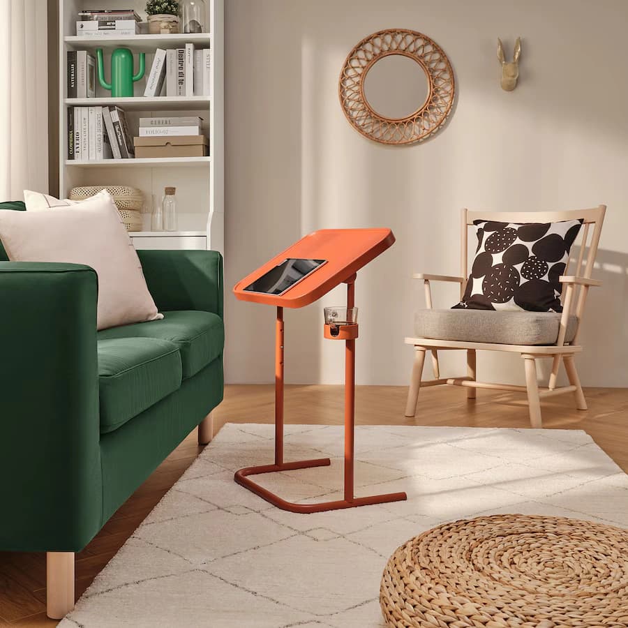 میز لپ تاپ نارنجی ایکیا مدل BJÖRKÅSEN — تصویر ۵