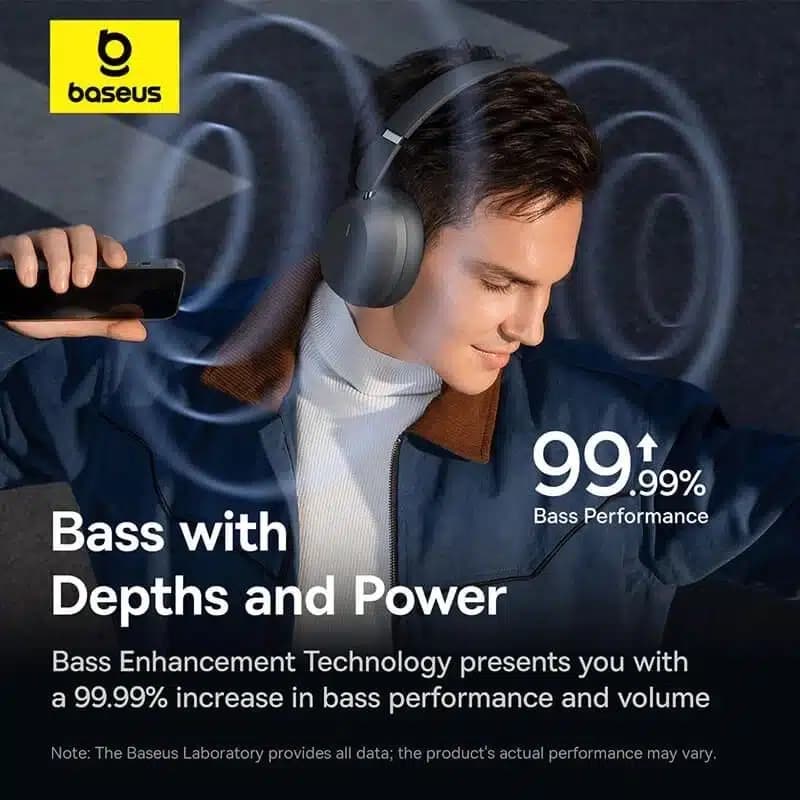 هدفون بلوتوثی باسئوس مدل Baseus Bass 35 Max — تصویر ۱۱