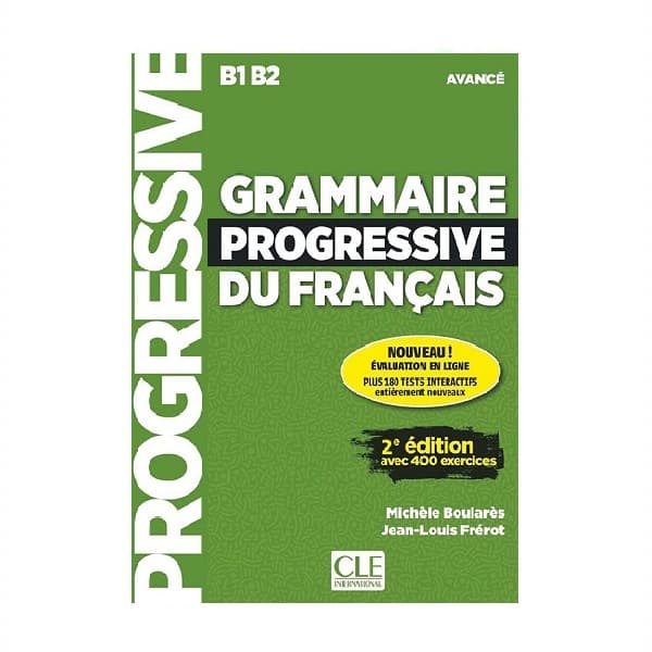 Grammaire Progressive Du Francais B1 B2 avance 2e Edition گرامر پروگرسیو فرانسه ادونس ویرایش دوم سیاه و سفید