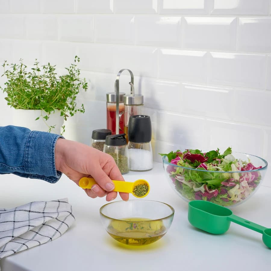 پیمانه اندازه گیری مجموعه 2 عددی ایکیا سبز روشن/زرد روشن مدل UPPFYLLD — تصویر ۳