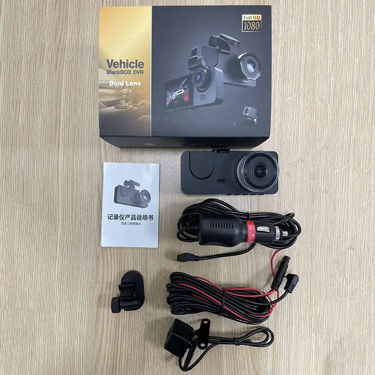 دوربین ثبت وقایع خودرو مدل Black Box Dvr با دولنز دوربین — تصویر ۲