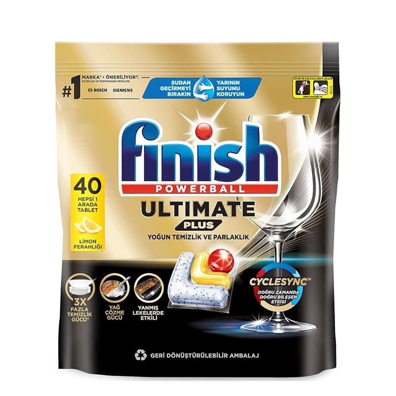 قرص ماشین ظرفشویی فینیش مدل Ultimate Plus بسته 40 عددی