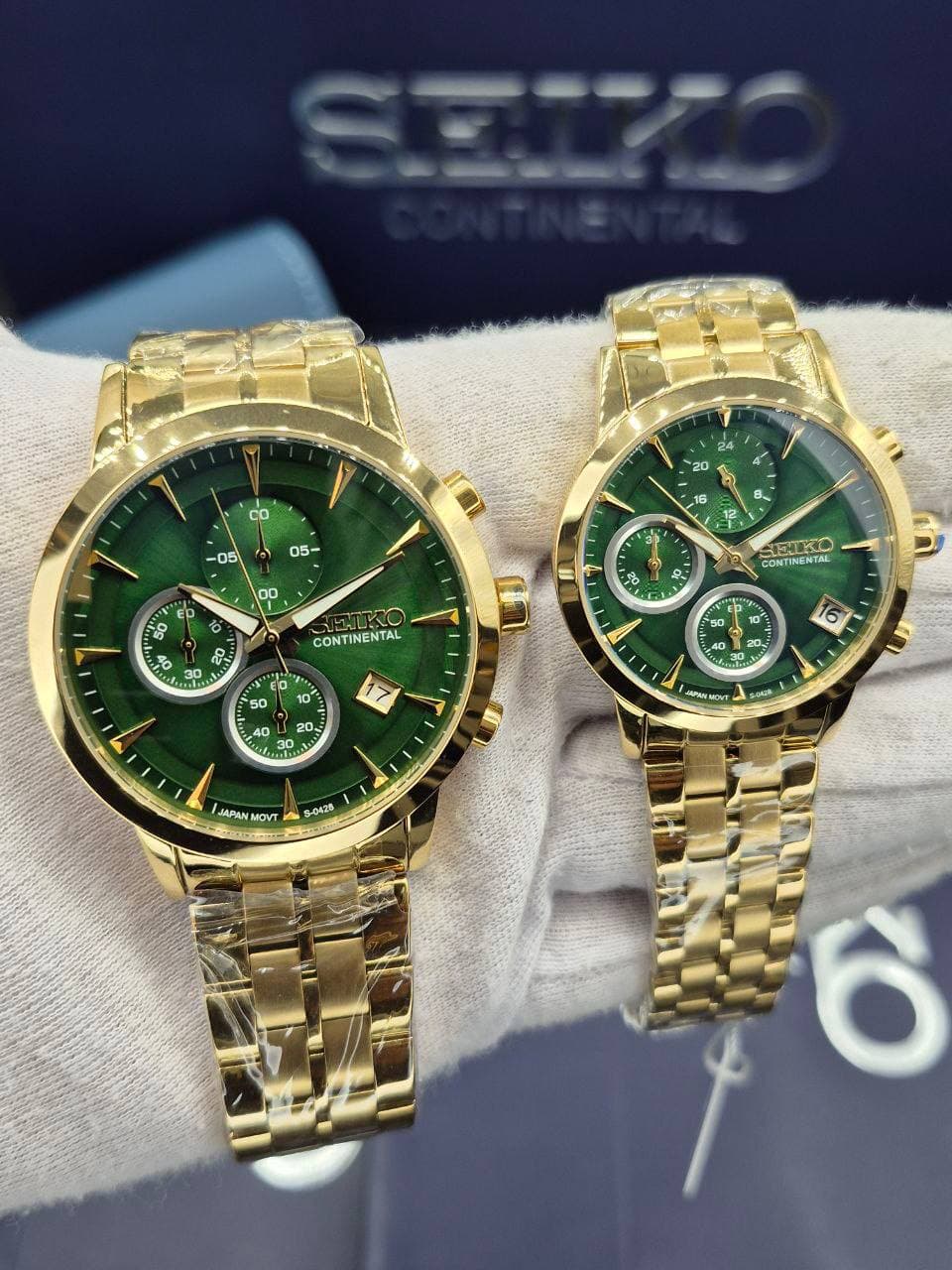 ست ساعت زنانه و مردانه سیکو مدل کنتیننتال (Continental) ساخت ژاپن کرنوگراف کیفیت عالی استیل 316 ضدحساسیت (اورجینال) کد 2117366