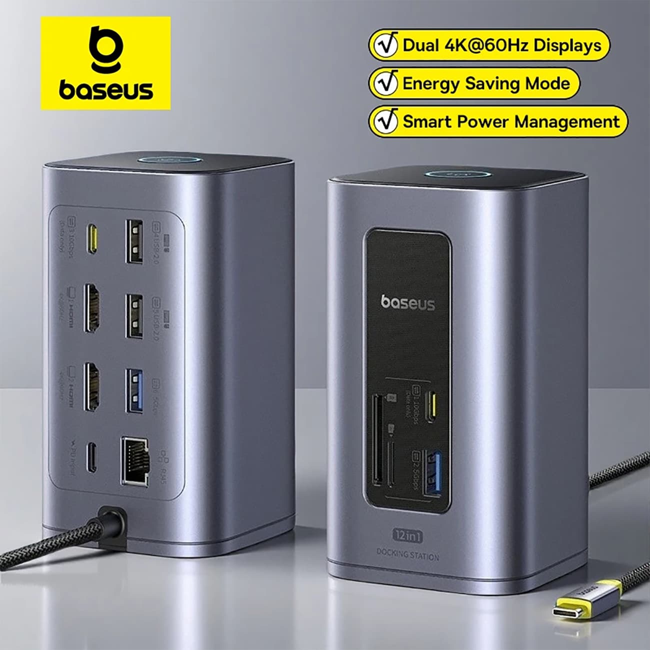 پاور استیشن 100 وات باسئوس Baseus مدل OH198 — تصویر ۵
