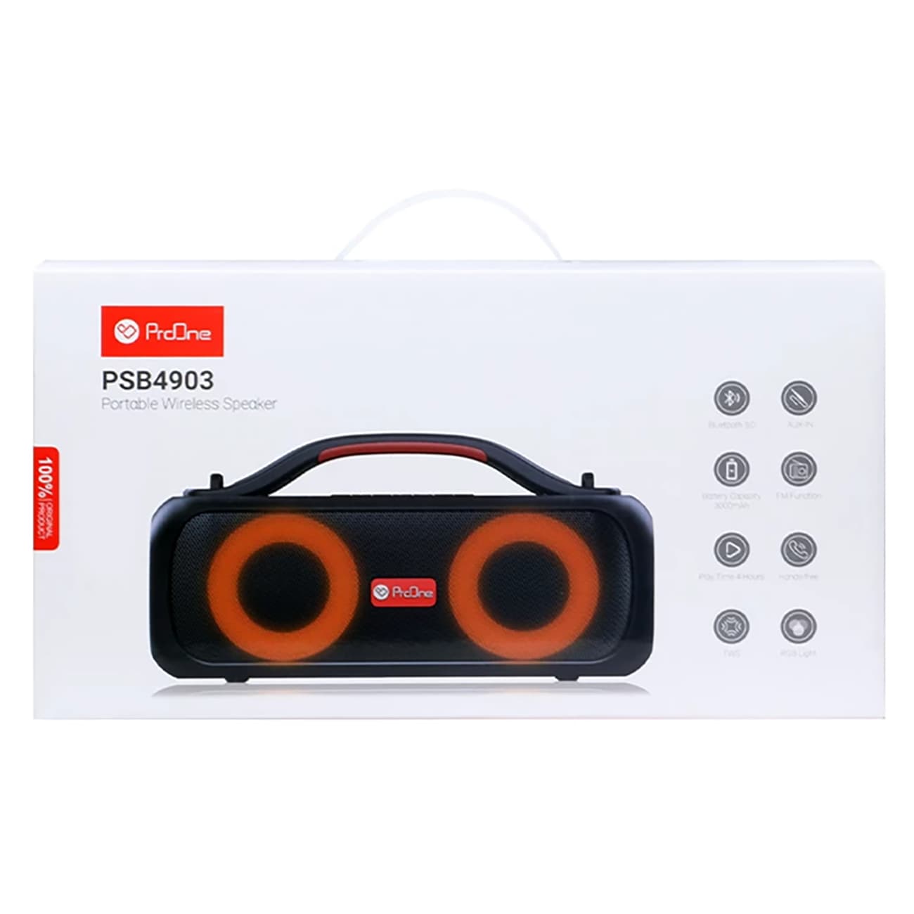 اسپیکر بلوتوثی پرووان proone مدل PSB4903 با رقص نور RGB — تصویر ۵