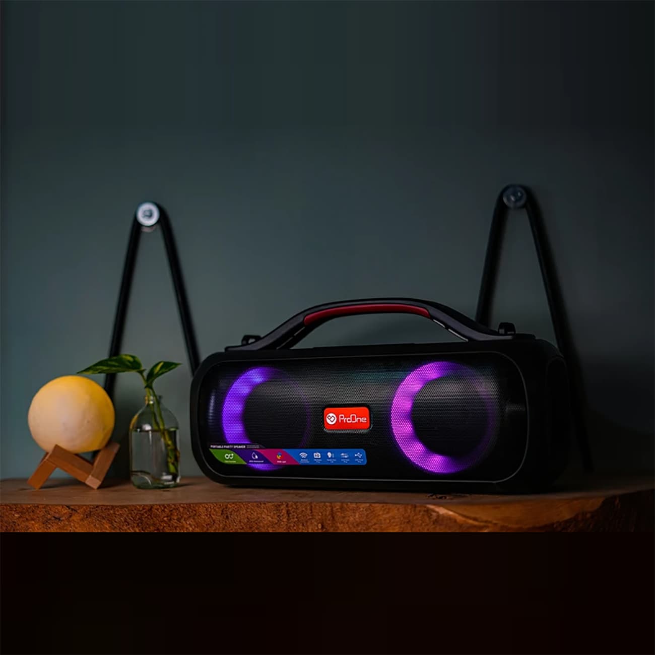 اسپیکر بلوتوثی پرووان proone مدل PSB4903 با رقص نور RGB — تصویر ۸