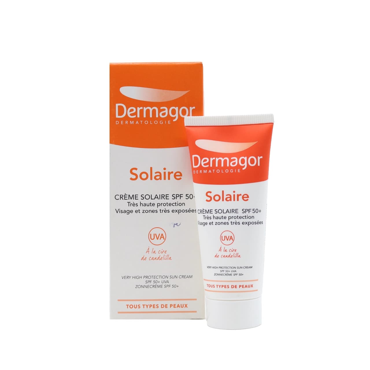 کرم ضد آفتاب SPF 50 درماگور انواع پوست 40 میلی لیتر
