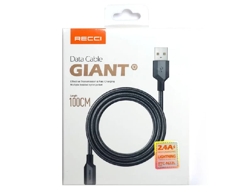 کابل شارژ سریع یو اس بی به لایتنینگ 2.4 آمپر یک متری رسی RTC-N22L — تصویر ۶