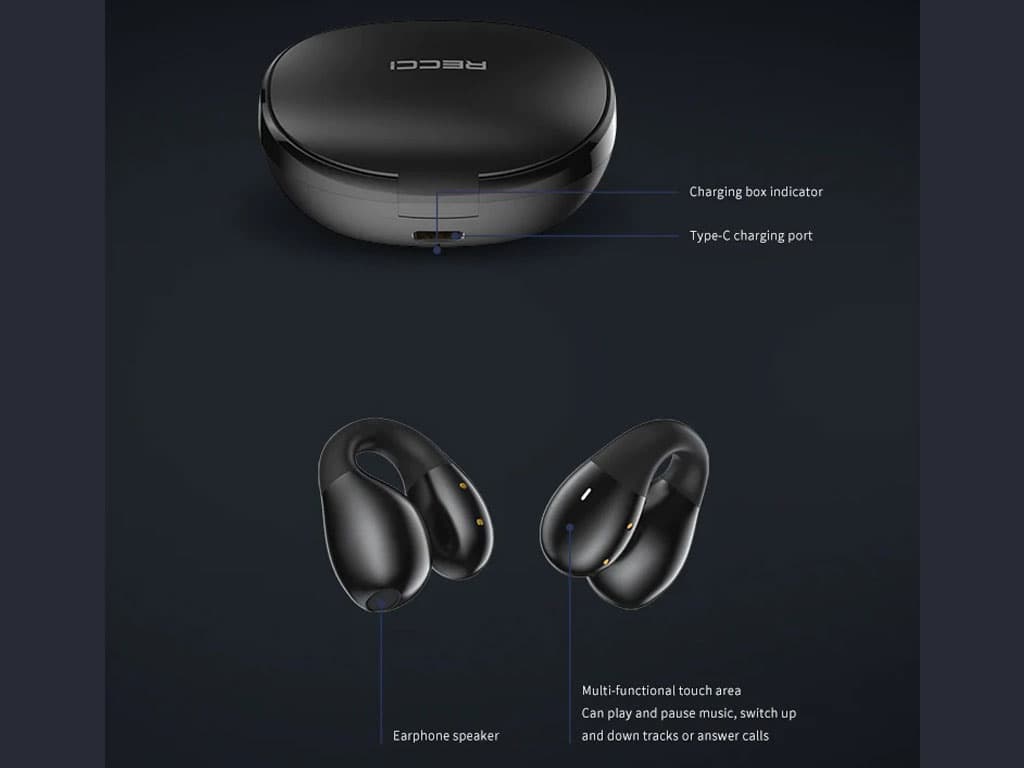 هندزفری بلوتوثی 5.3 رسی Recci REP-W66 Dynamic Buletooth earphone — تصویر ۴