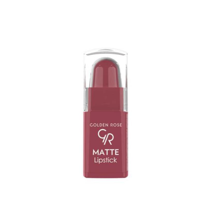 رژ لب جامد و مات مینی گلدن رز سری Matte Lipstick شماره 14