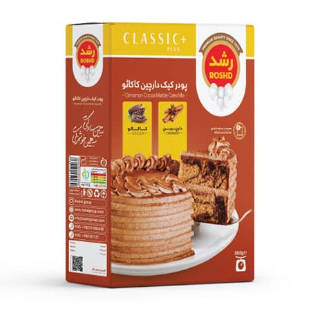 پودر کیک دارچین کاکائو رشد مقدار 500 گرم