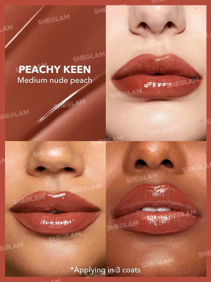 حجم‌دهنده لب شیگلم مدل Pout Perfect رنگ Peachy — تصویر ۲