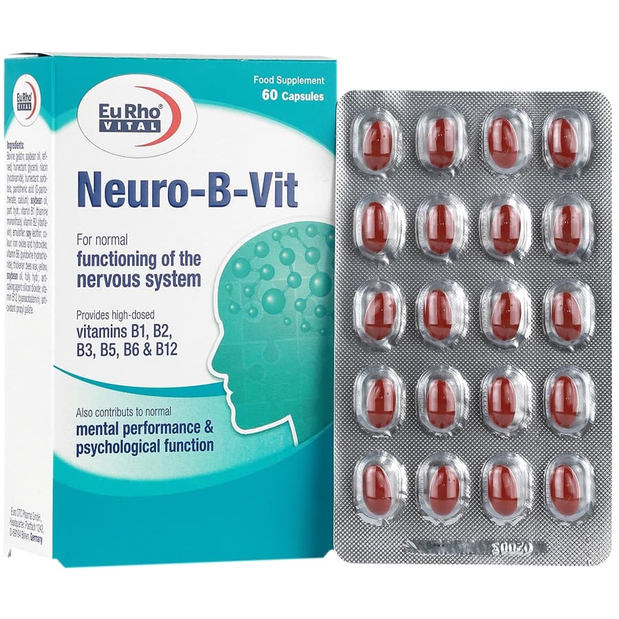 کپسول نورو بی ویت یوروویتال، بسته 30 عددی