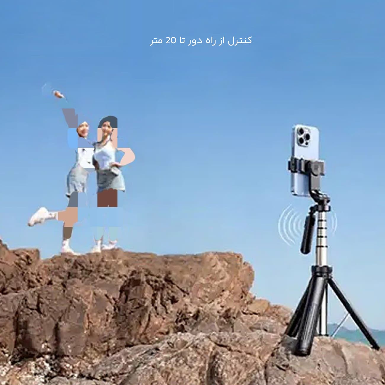 مونوپاد و پایه موبایل شاتردار آرتاکو Rtako مدل M17 Pro — تصویر ۷