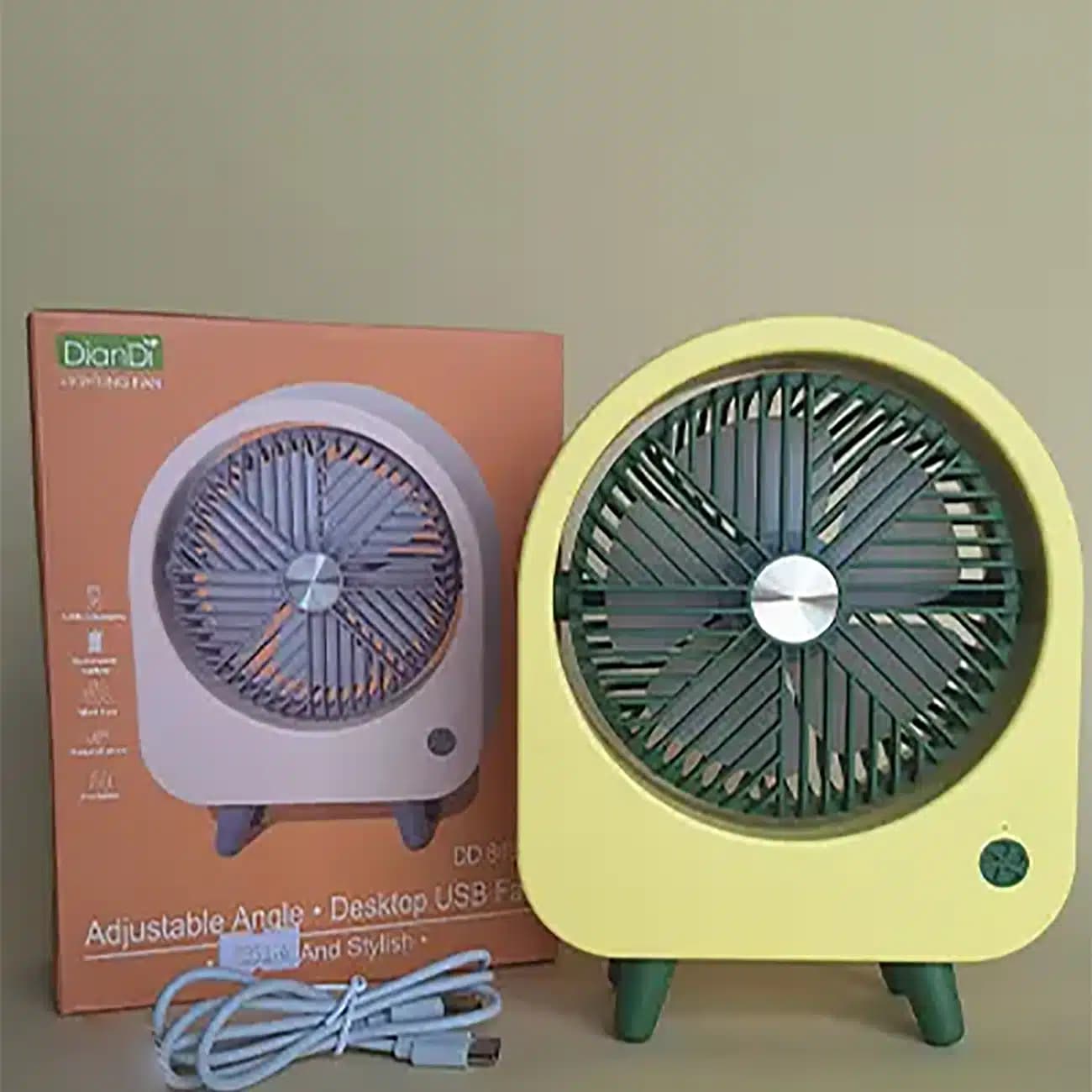 پنکه شارژی رومیزی دیاندی DIANDI مدل DD8030 با قابلیت چرخش — تصویر ۱۰