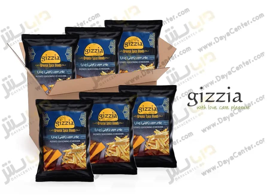 ادویه سیب زمینی چدار گیزیا کارتن 25 عددی