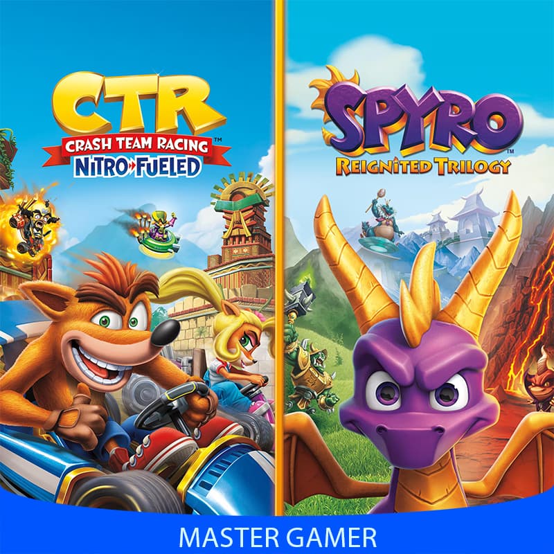 اکانت Bundle Crash Ctr + Spyro برای PS4 و PS5