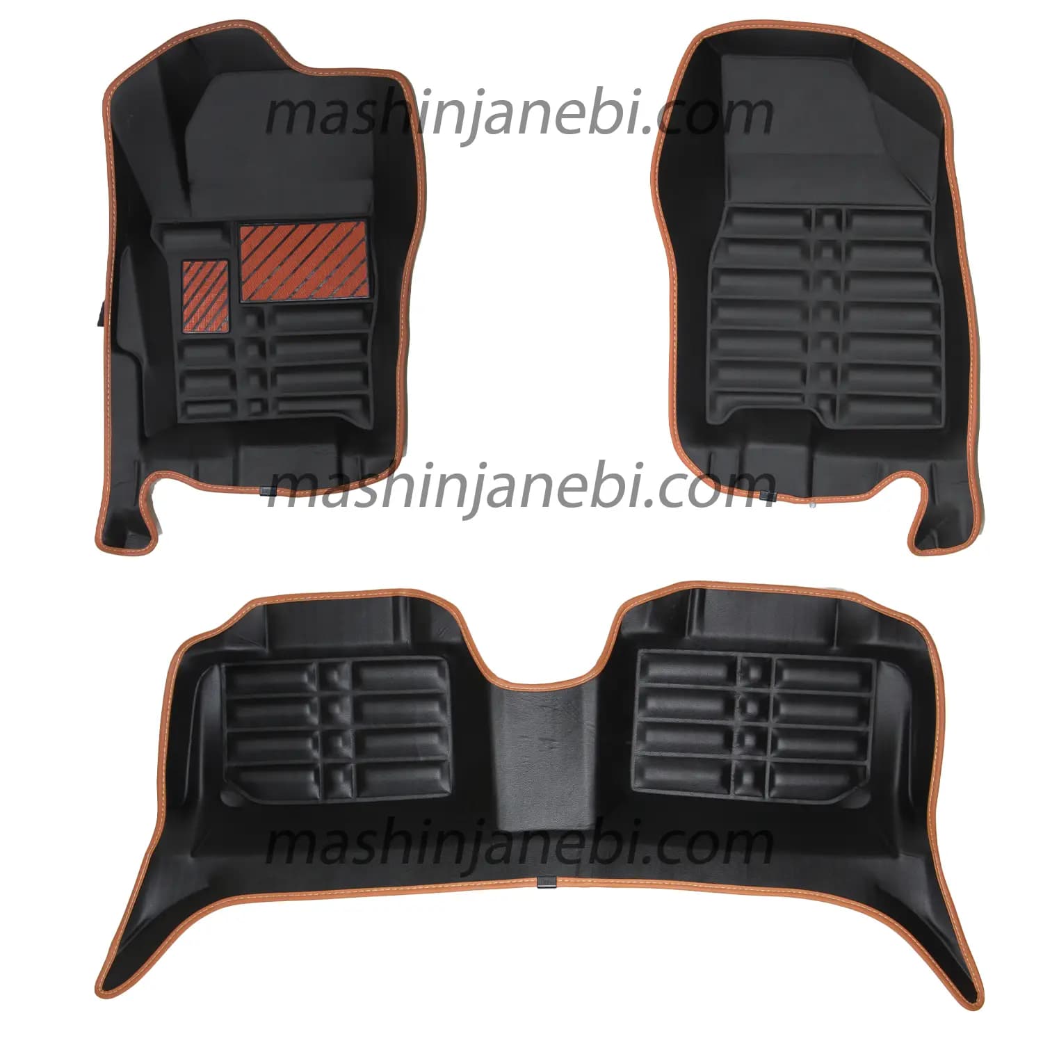 کفپوش 5 بعدی چرمی MVM 315 نوار رنگی برند P.Z