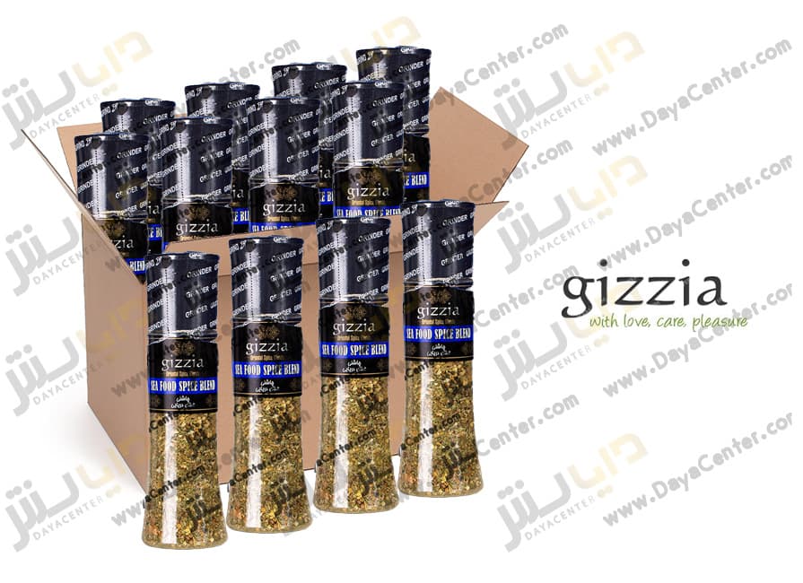 ادویه ماهی و غذای دریایی گیزیا کارتن 24 عددی