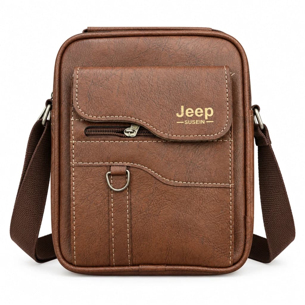 کیف شانی جیب جلو زیپ دار Jeep SUSEIN | استایل اسپرت و مینیمال — تصویر ۲