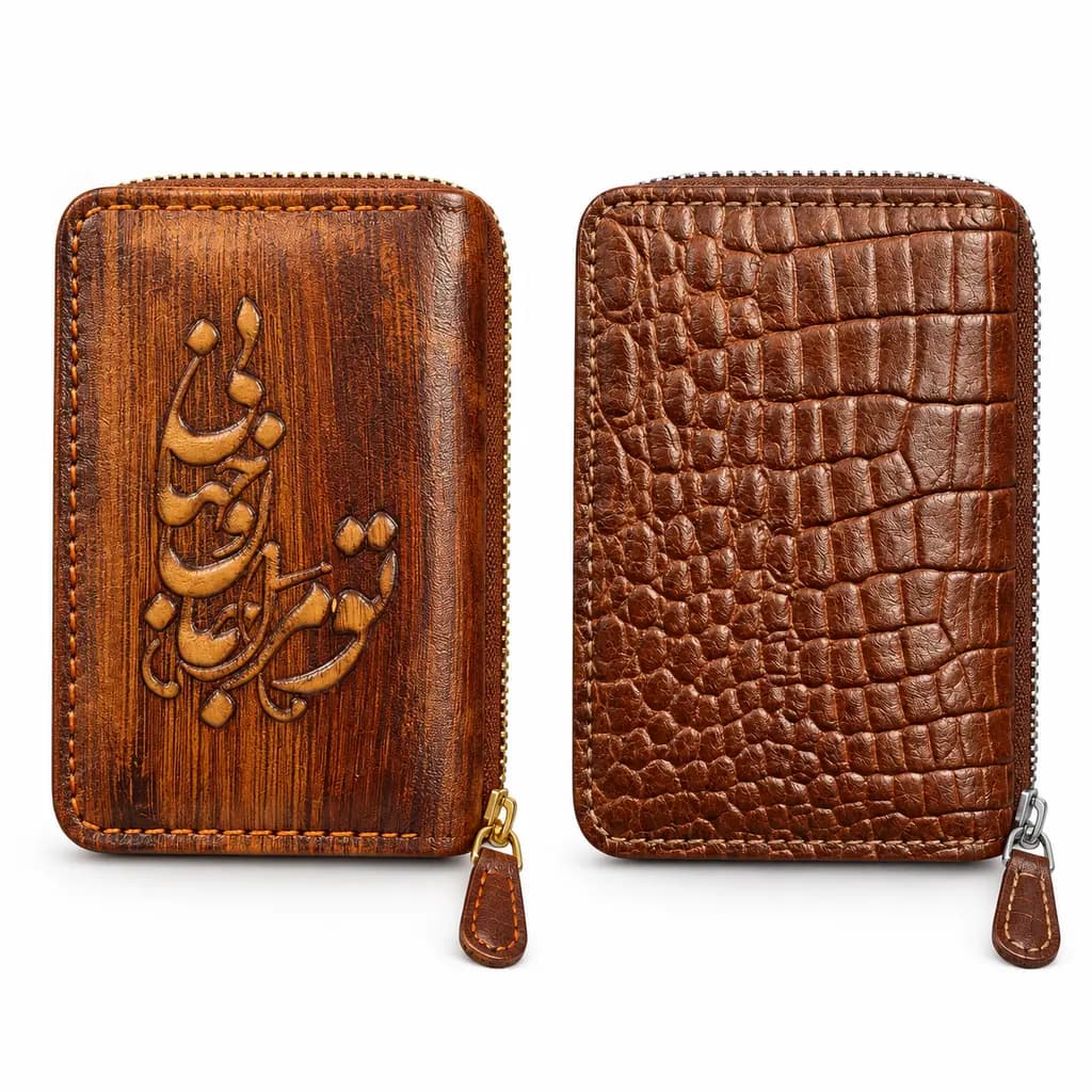 کیف پول جاکارتی زیپ فلزی — تصویر ۲