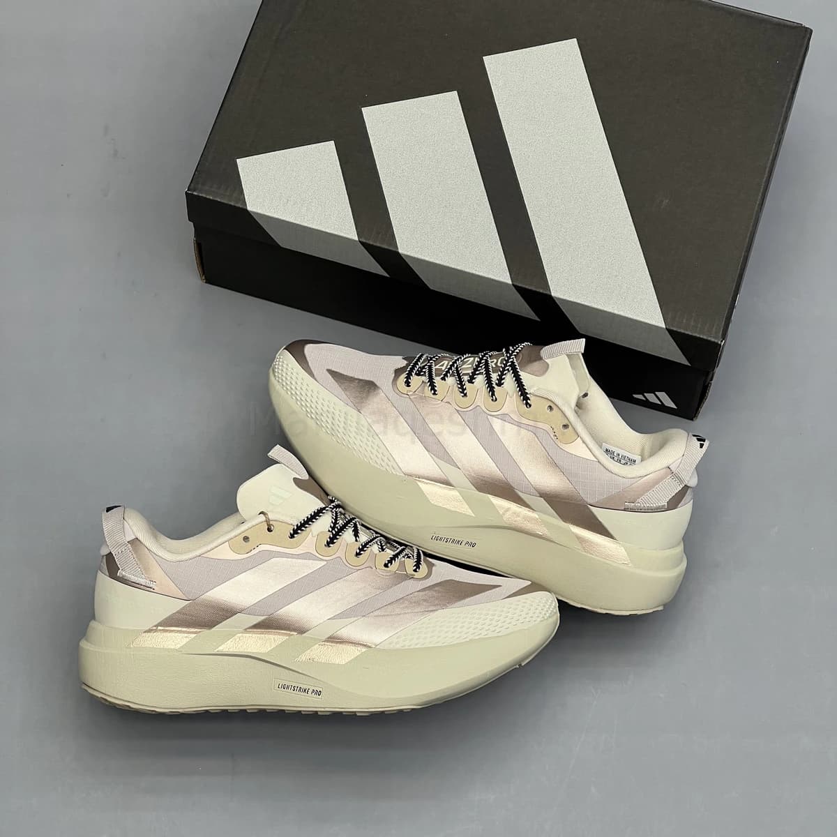 کفش آدیداس آدی زیرو کرم قهوه ای Adidas Adizero Evo SL ATR