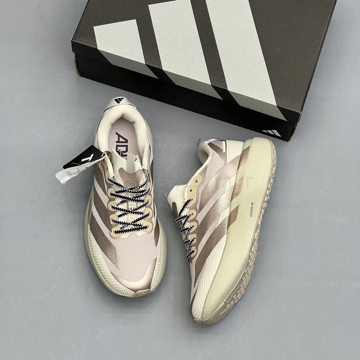 کفش آدیداس آدی زیرو کرم قهوه ای Adidas Adizero Evo SL ATR — تصویر ۲