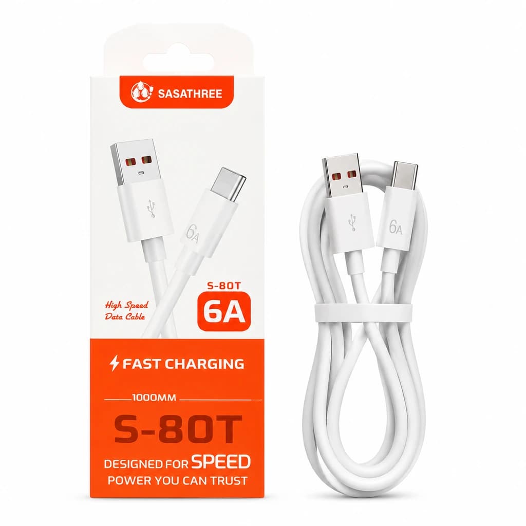 کابل شارژ USB به Type-C فست 6 آمپر — تصویر ۴