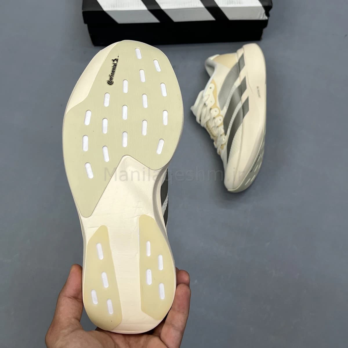 کفش آدیداس آدی زیرو کرم نقره ای Adidas Adizero Evo SL — تصویر ۵