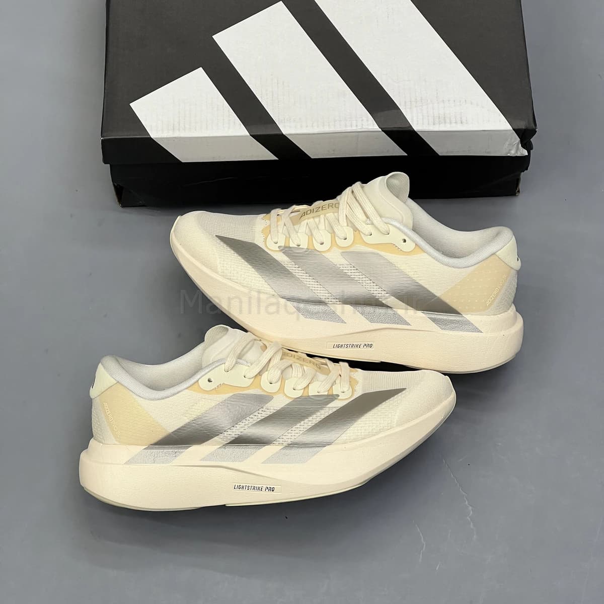 کفش آدیداس آدی زیرو کرم نقره ای Adidas Adizero Evo SL — تصویر ۳