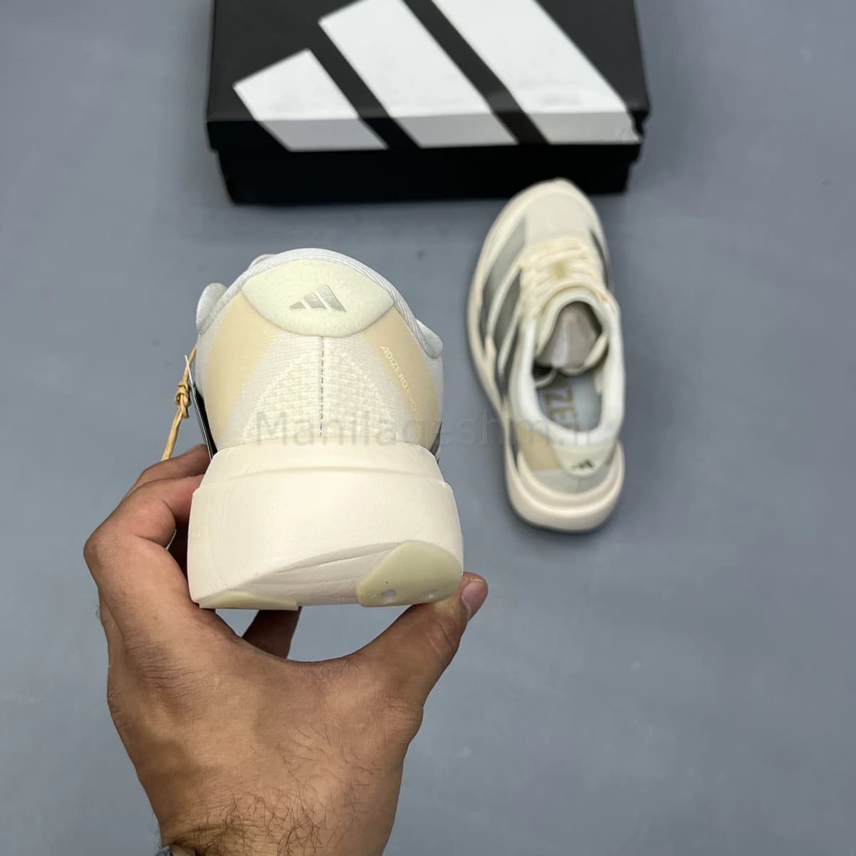 کفش آدیداس آدی زیرو کرم نقره ای Adidas Adizero Evo SL — تصویر ۶