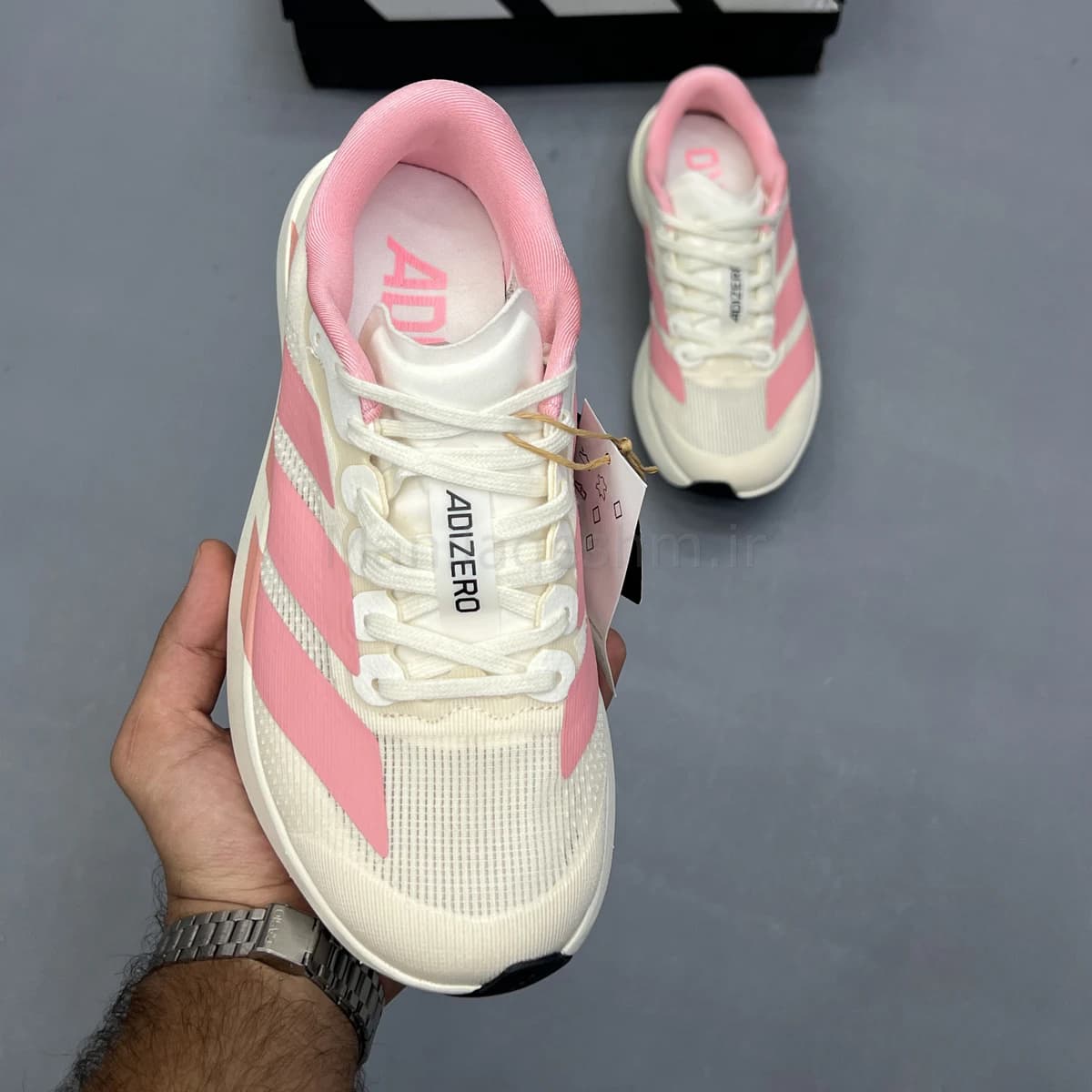 کفش آدیداس آدی زیرو کرم صورتی Adidas Adizero Evo SL — تصویر ۲