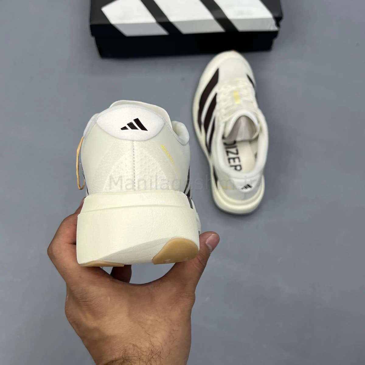 کفش آدیداس آدی زیرو کرم قهوه ای Adidas Adizero Evo SL — تصویر ۶