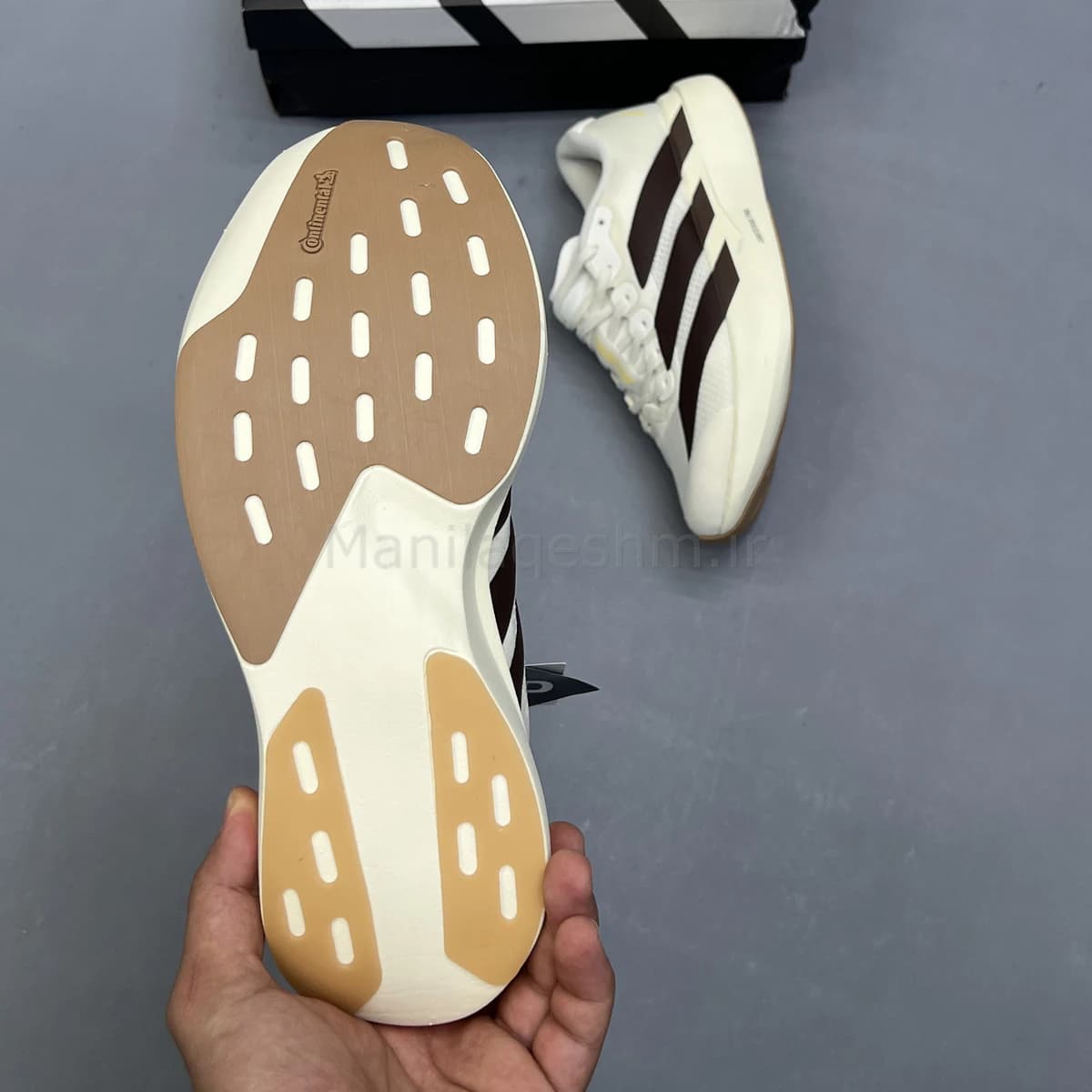 کفش آدیداس آدی زیرو کرم قهوه ای Adidas Adizero Evo SL — تصویر ۵