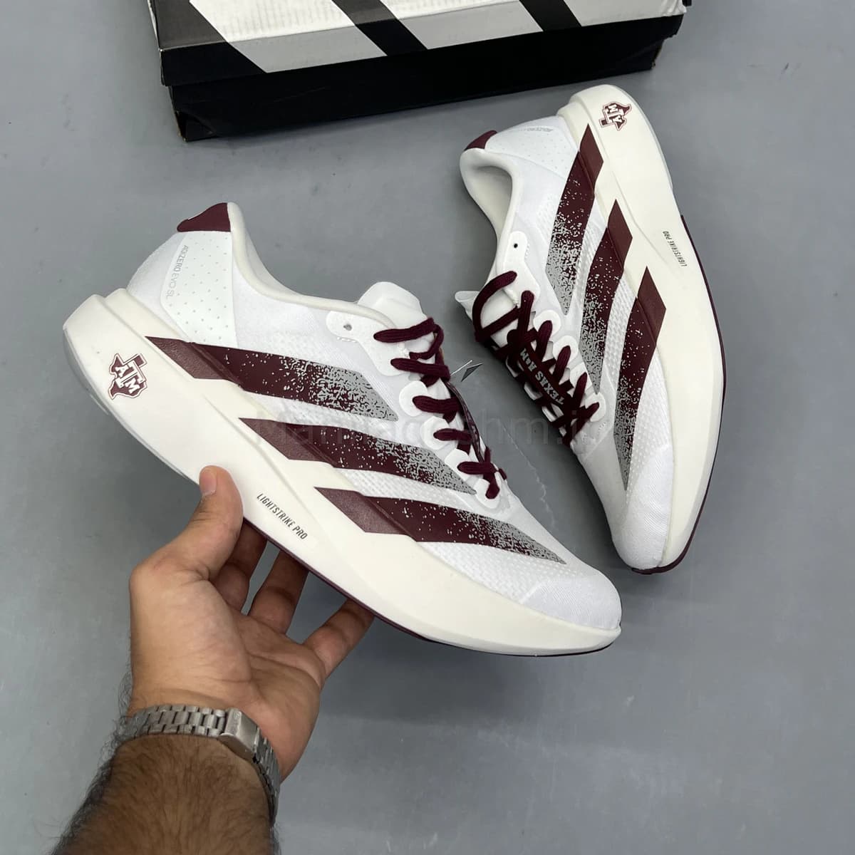 کفش آدیداس آدی زیرو سفید زرشکی Adidas Adizero Evo SL — تصویر ۳
