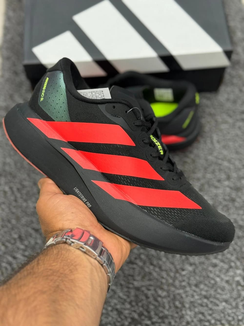 کفش آدیداس آدی زیرو مشکی قرمز Adidas Adizero Evo SL
