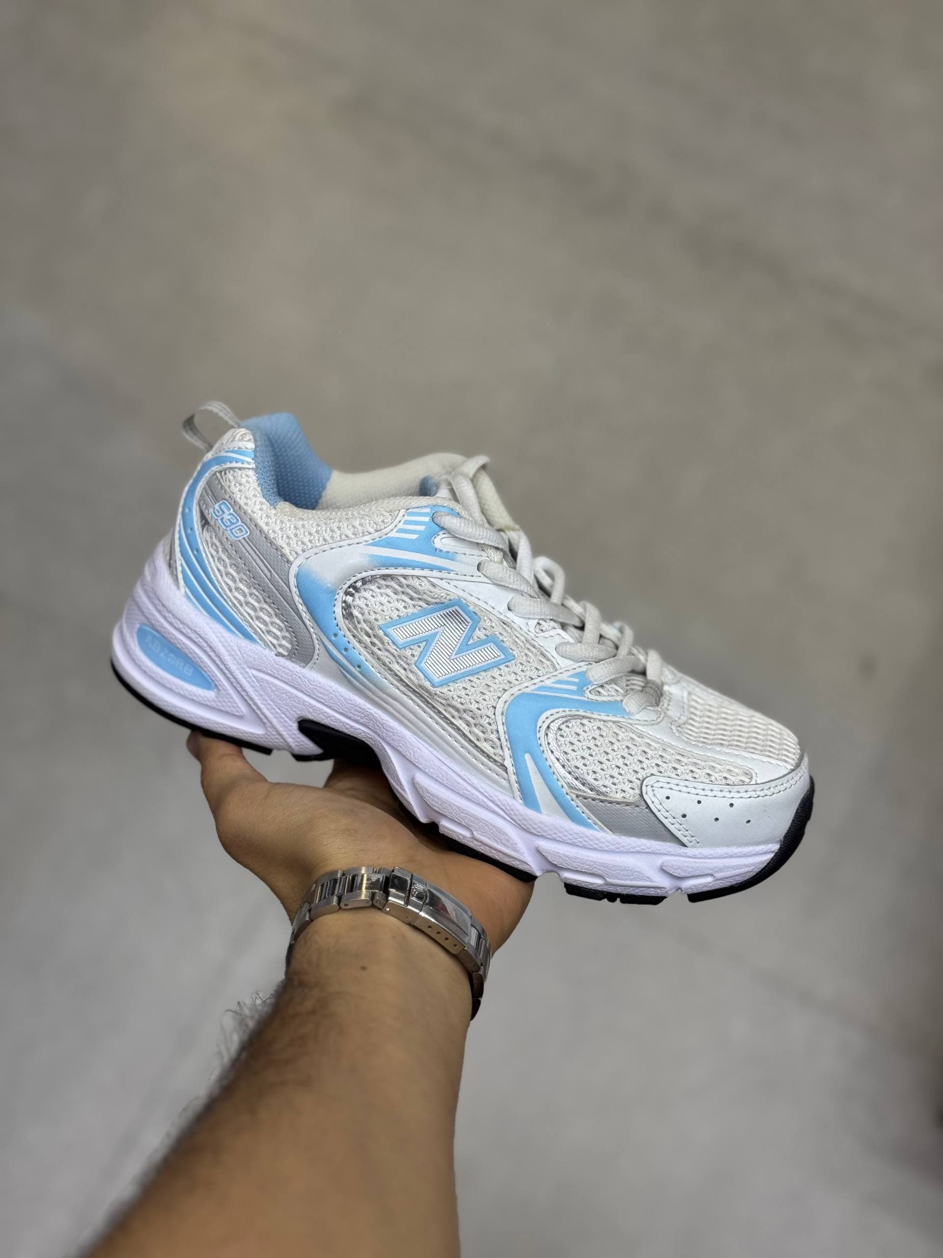 کتونی نیوبالانس 530 سفید آبی New Balance
