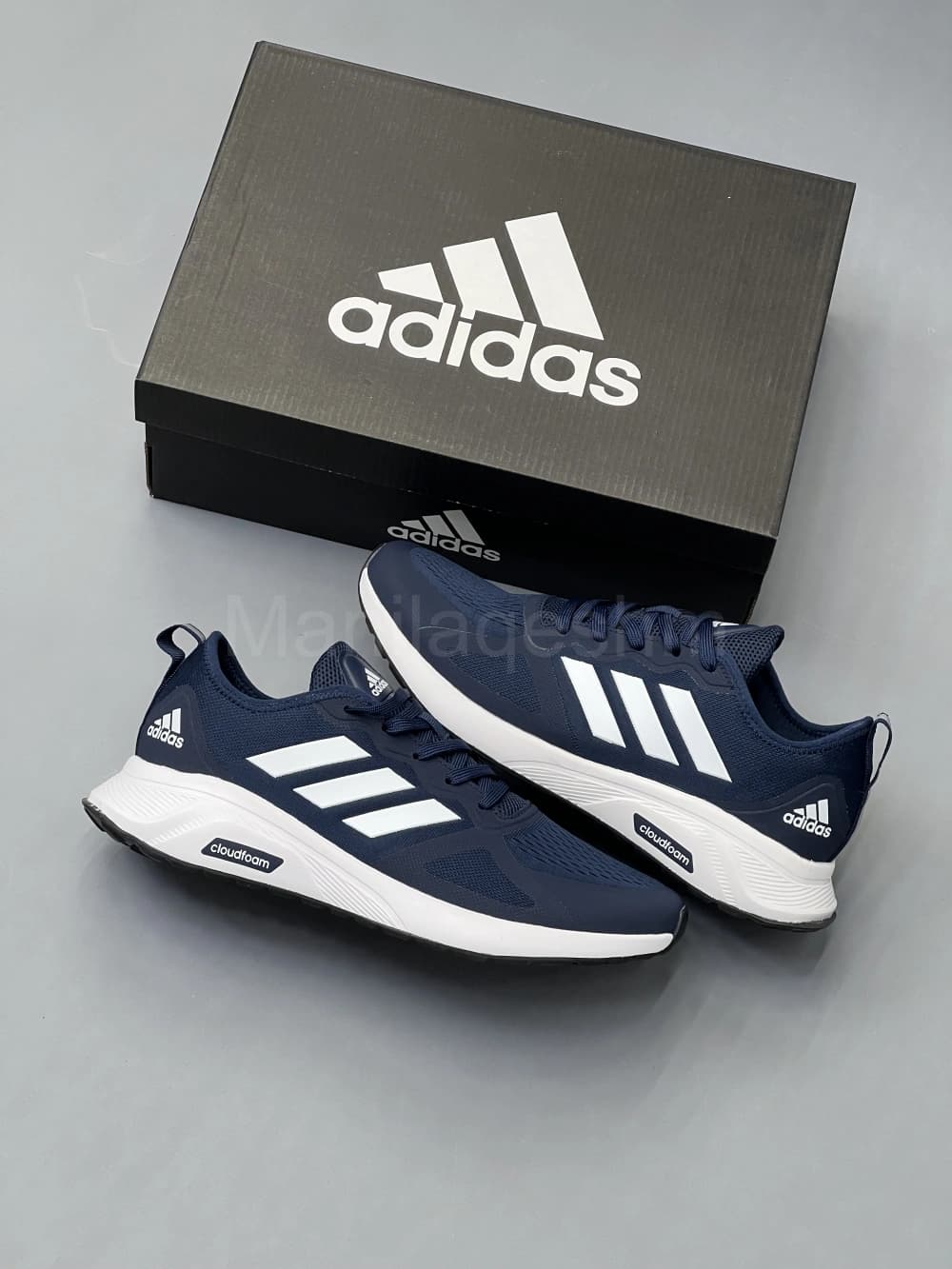 کتانی آدیداس کلود فوم سرمه ای Adidas Cloudfoam
