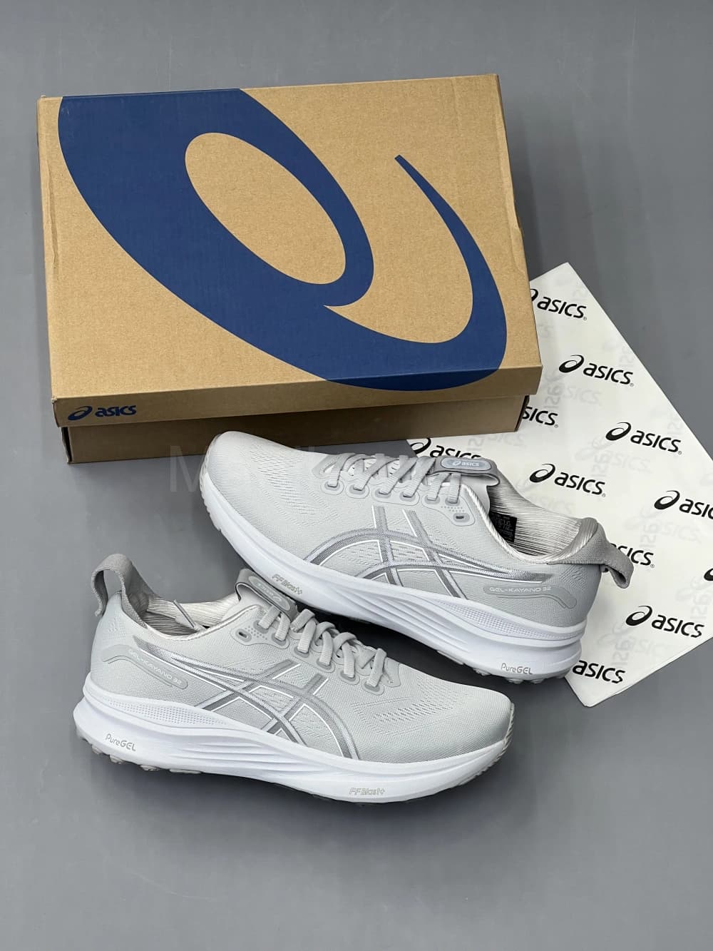 کفش اسیکس کایانو 32 طوسی روشن Asics KAYANO 32 Piedmont Grey