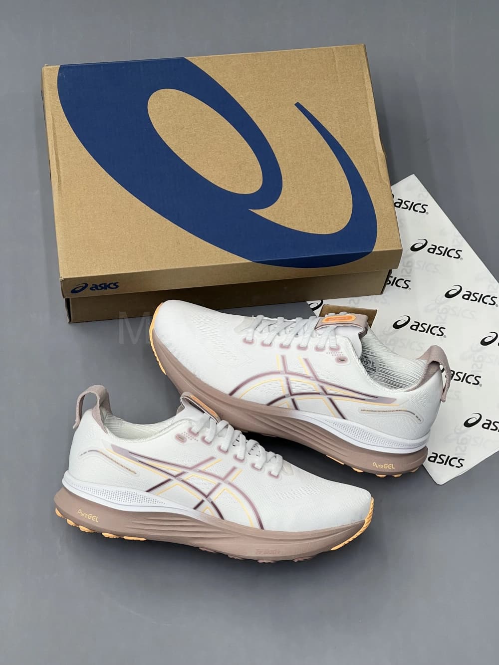 کفش اسیکس کایانو 32 Asics KAYANO 32 White Orange Glow