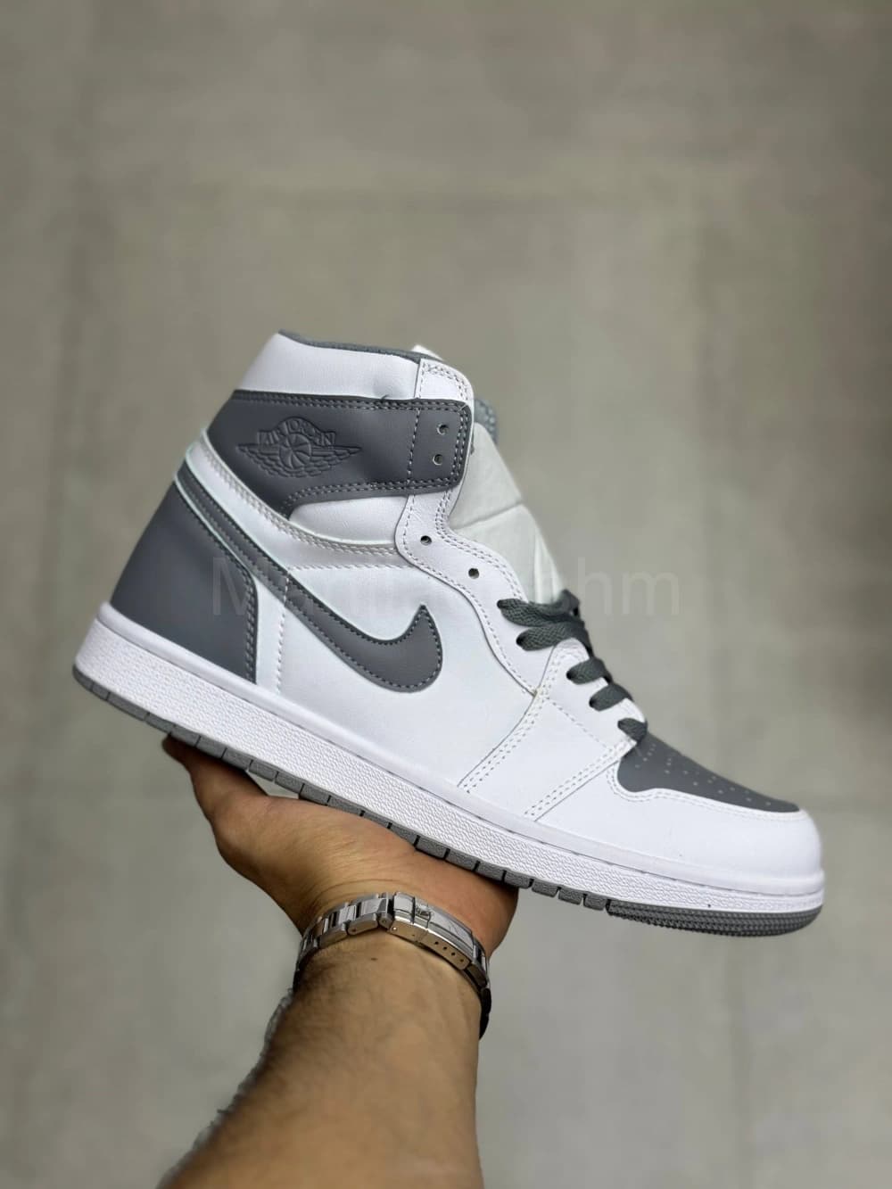 کفش جردن وان استلث سفید طوسی Jordan 1 High Stealth Grey White