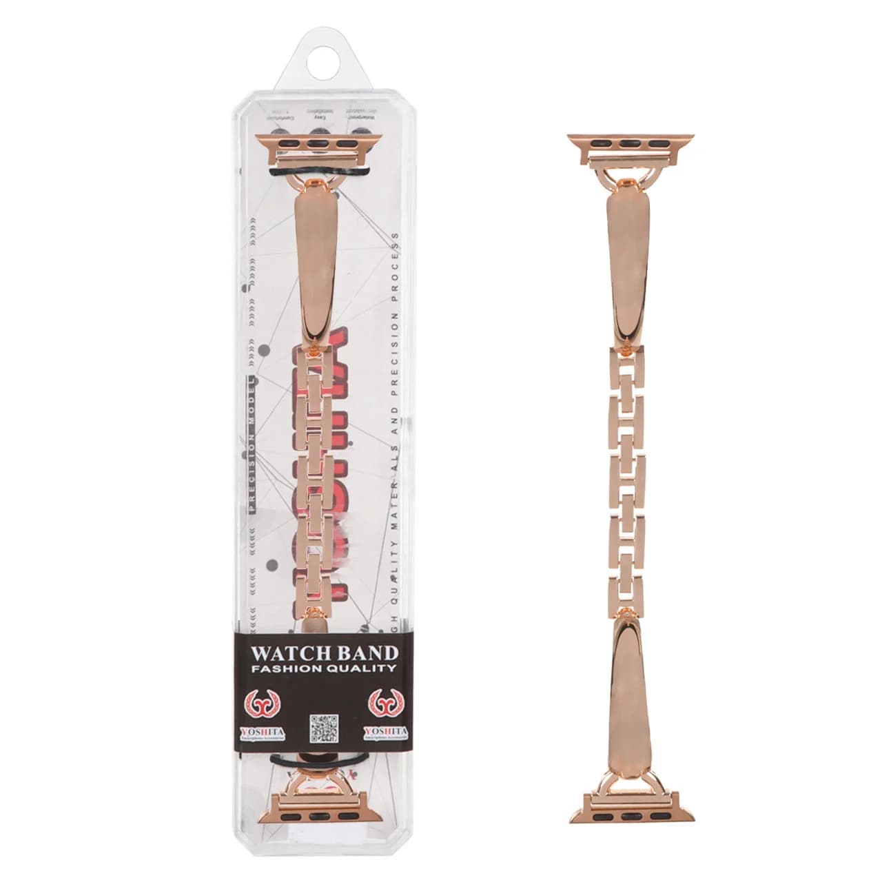 بند اپل واچ اورجینال Yoshita فلزی طرح H سایز 38/40/41 میلیمتری — تصویر ۸
