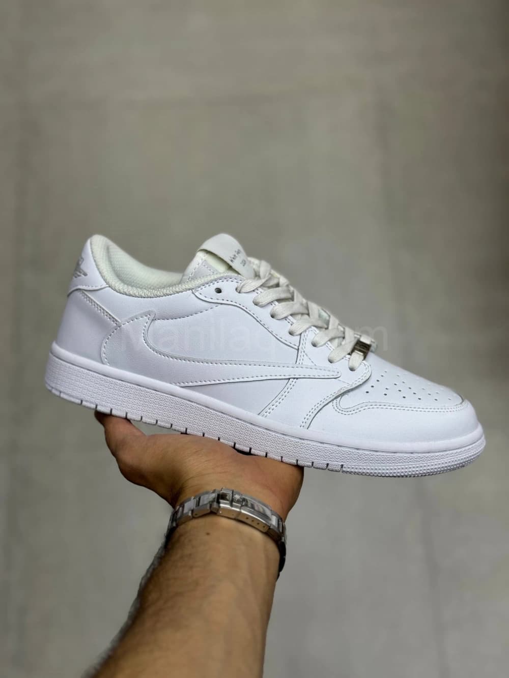 کفش جردن تراویس وایت پارتی Jordan 1 Low Travis Scott White Party