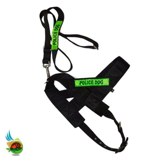 قلاده کتفی سگ طرح پلیس شبرنگ دار ( سایز XXLarge ) — تصویر ۳